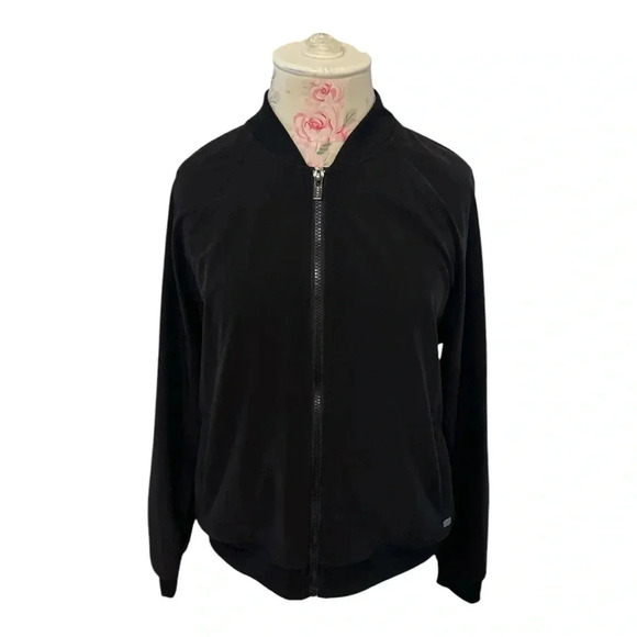 DKNY SPORT women’s lightweight black bomber jacket size M - Picture 1 of 6